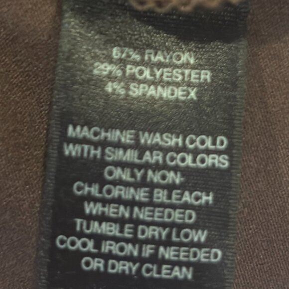 White House Black Market Brown Sleeveless Drape Neck Top | Women's Size Medium - Picture 7 of 7